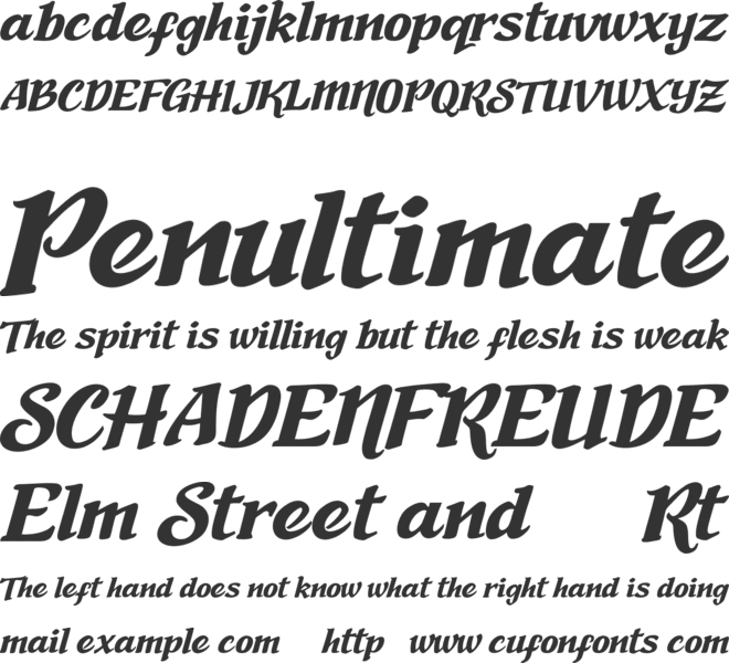 Nadia Sofia font preview