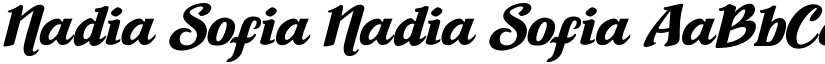 Nadia Sofia Nadia Sofia font