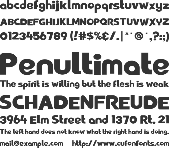 Fintaro font preview