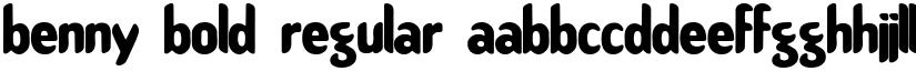 Benny Bold Regular font