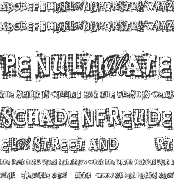 VTKS Xtra font preview