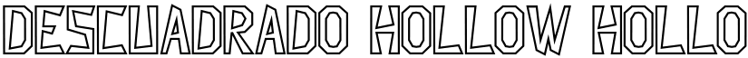 Descuadrado Hollow Hollow font