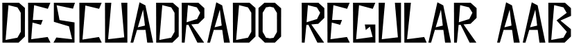 Descuadrado Regular font