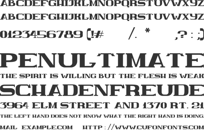 Lost Vietnam font preview