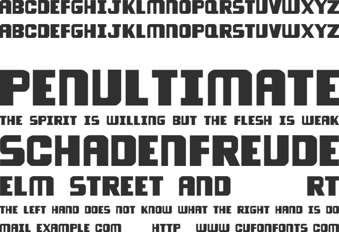 overload font preview
