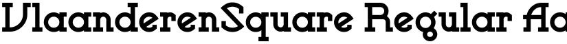 VlaanderenSquare Regular font