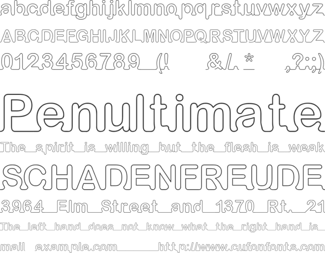 iArnold font preview