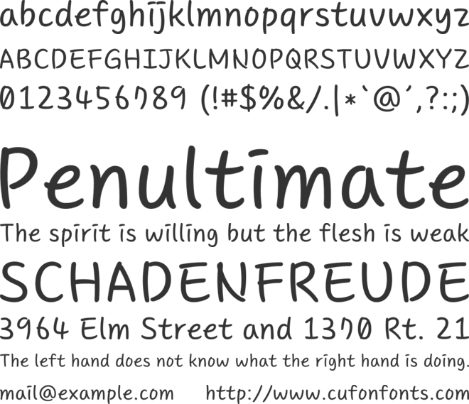 CoreNaraeProW01-Pro font preview