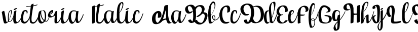 victoria Italic font