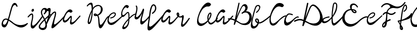 Lisna Regular font