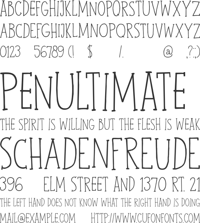 DK John Brown font preview