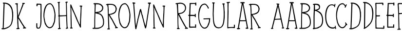 DK John Brown Regular font