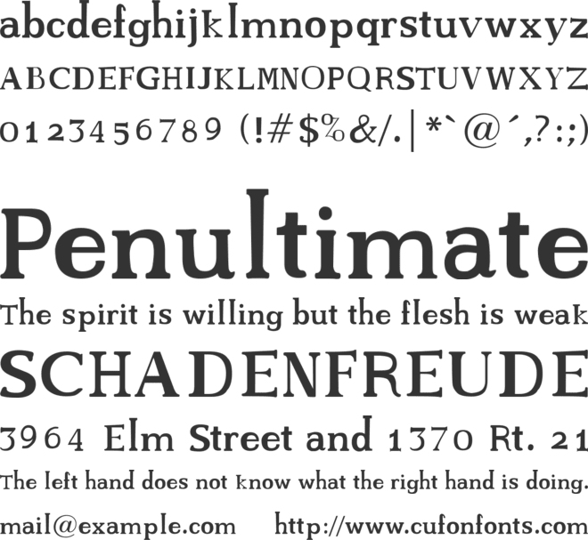 Mariana font preview