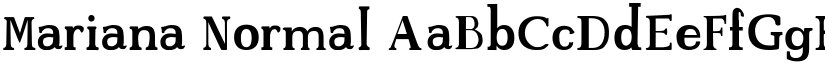 Mariana Normal font