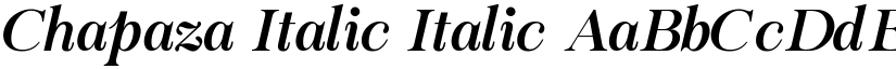 Chapaza Italic Italic font