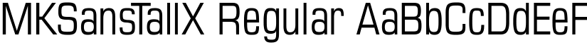 MKSansTallX Regular font