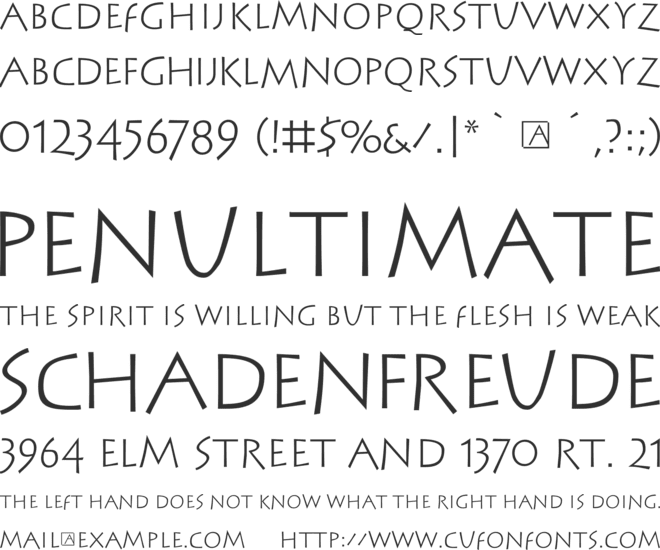 SteinAntik font preview