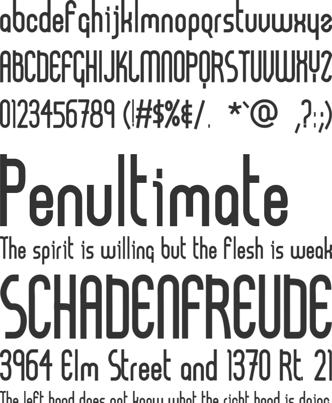 AB FatChic font preview