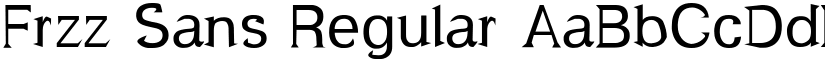 Frzz Sans Regular font