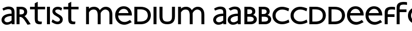 Artist Medium font