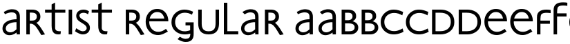Artist Regular font