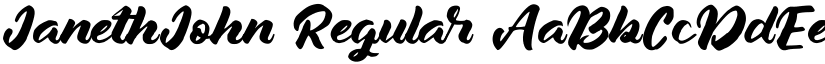 JanethJohn font download