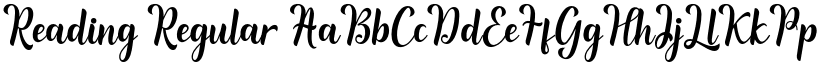 Reading Regular font