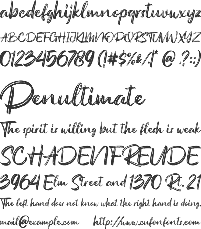 Austellia font preview