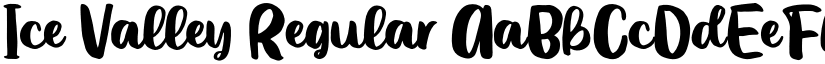 Ice Valley Regular font