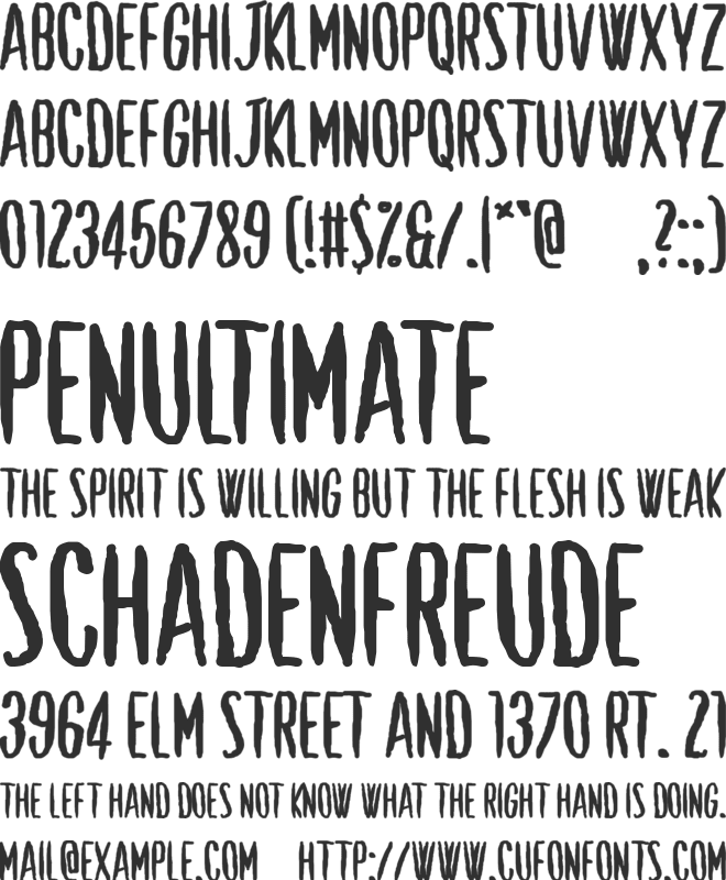 Shut Up and Love Me font preview