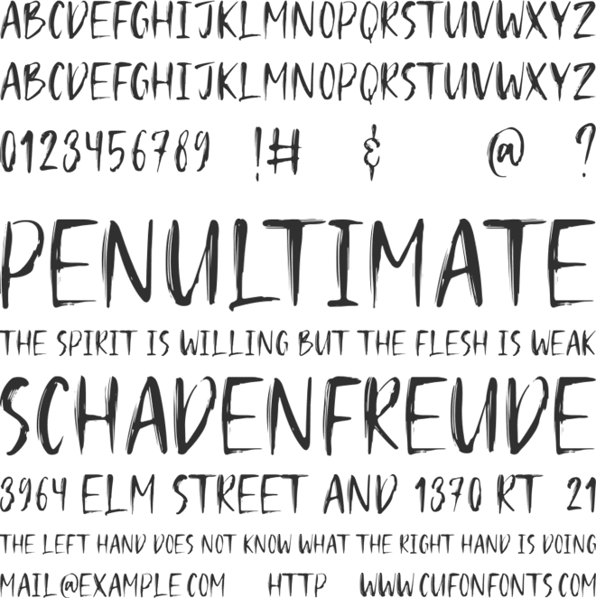 Hugos font preview