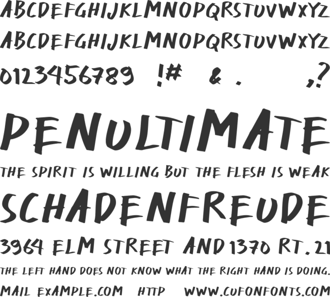 MedPen font preview