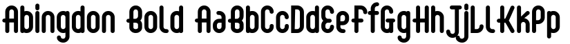 Abingdon Bold font