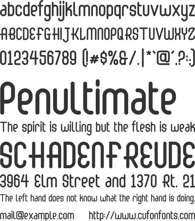 Abingdon font preview