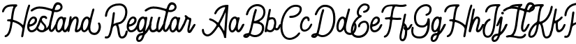 Hesland font download