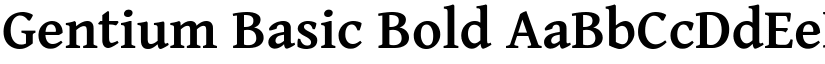 Gentium Basic Bold font