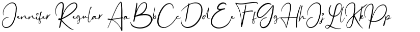 Jennifer Regular font