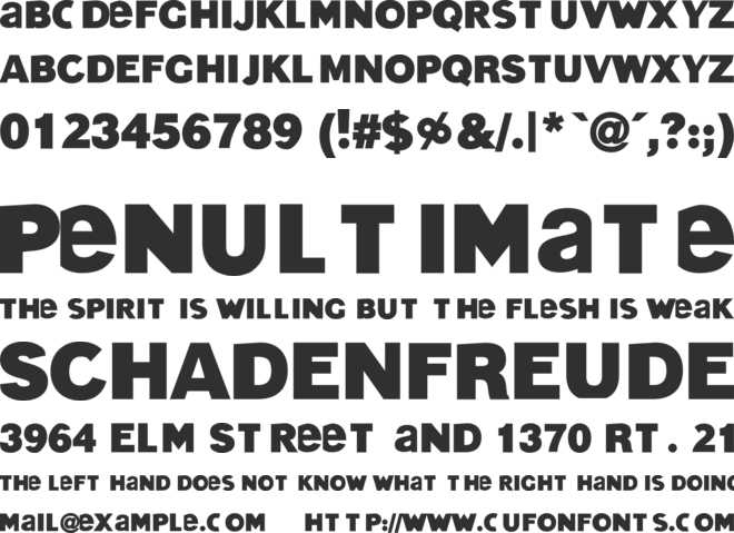Texas Funeral font preview