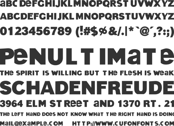 Texas Funeral font preview