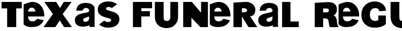 Texas Funeral Regular font