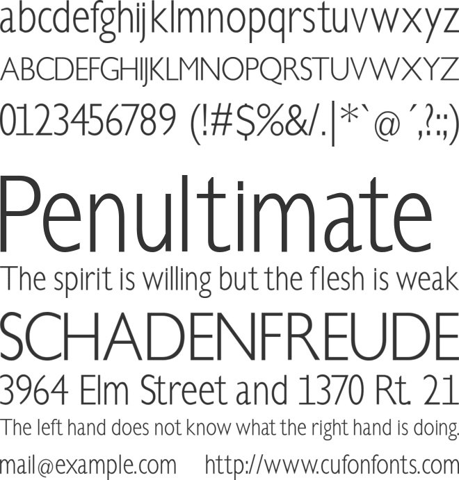 Klill-LightTallX font preview