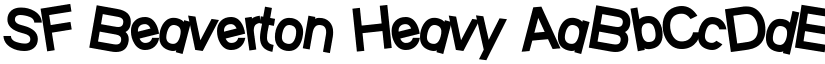 SF Beaverton Heavy font