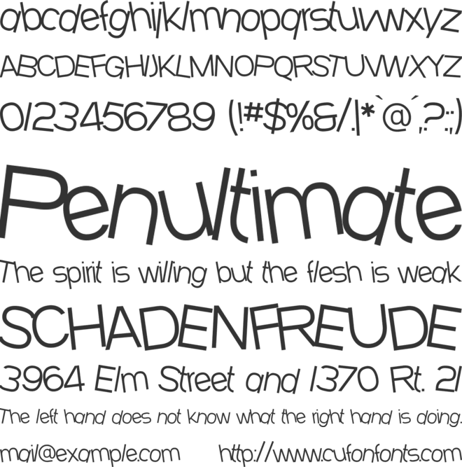 SF Beaverton font preview