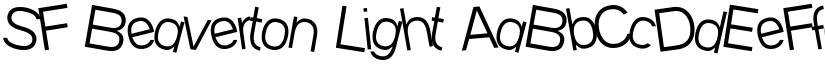 SF Beaverton Light font