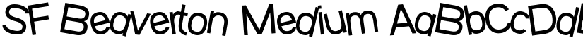 SF Beaverton Medium font