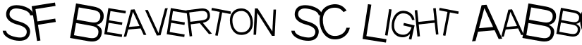 SF Beaverton SC Light font