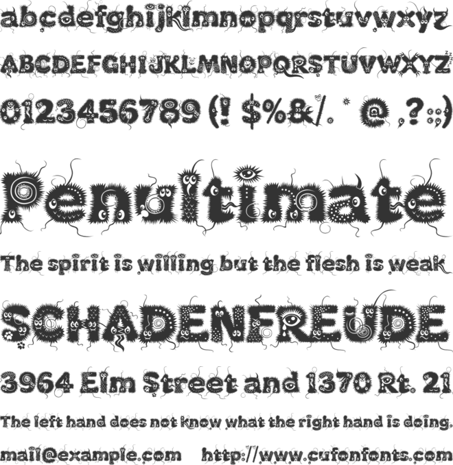 Kingthings Lupine font preview