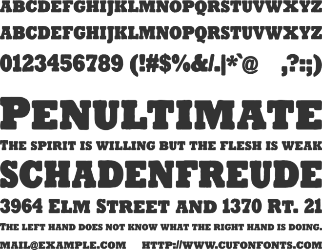 Tender Goliath Small-Caps font preview