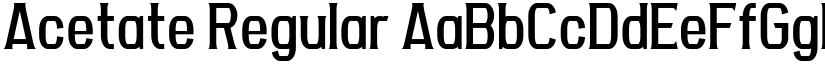 Acetate Regular font