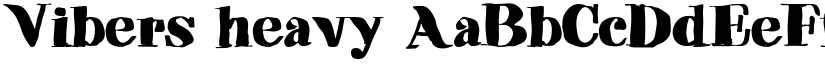 Vibers heavy font